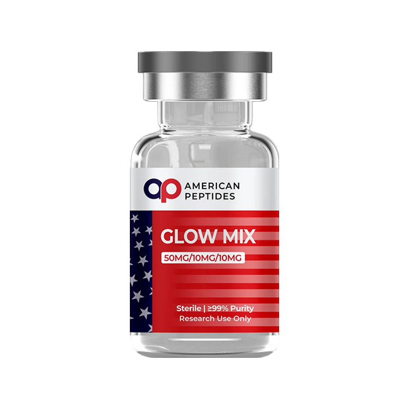 American Peptides GLOW Blend product vial